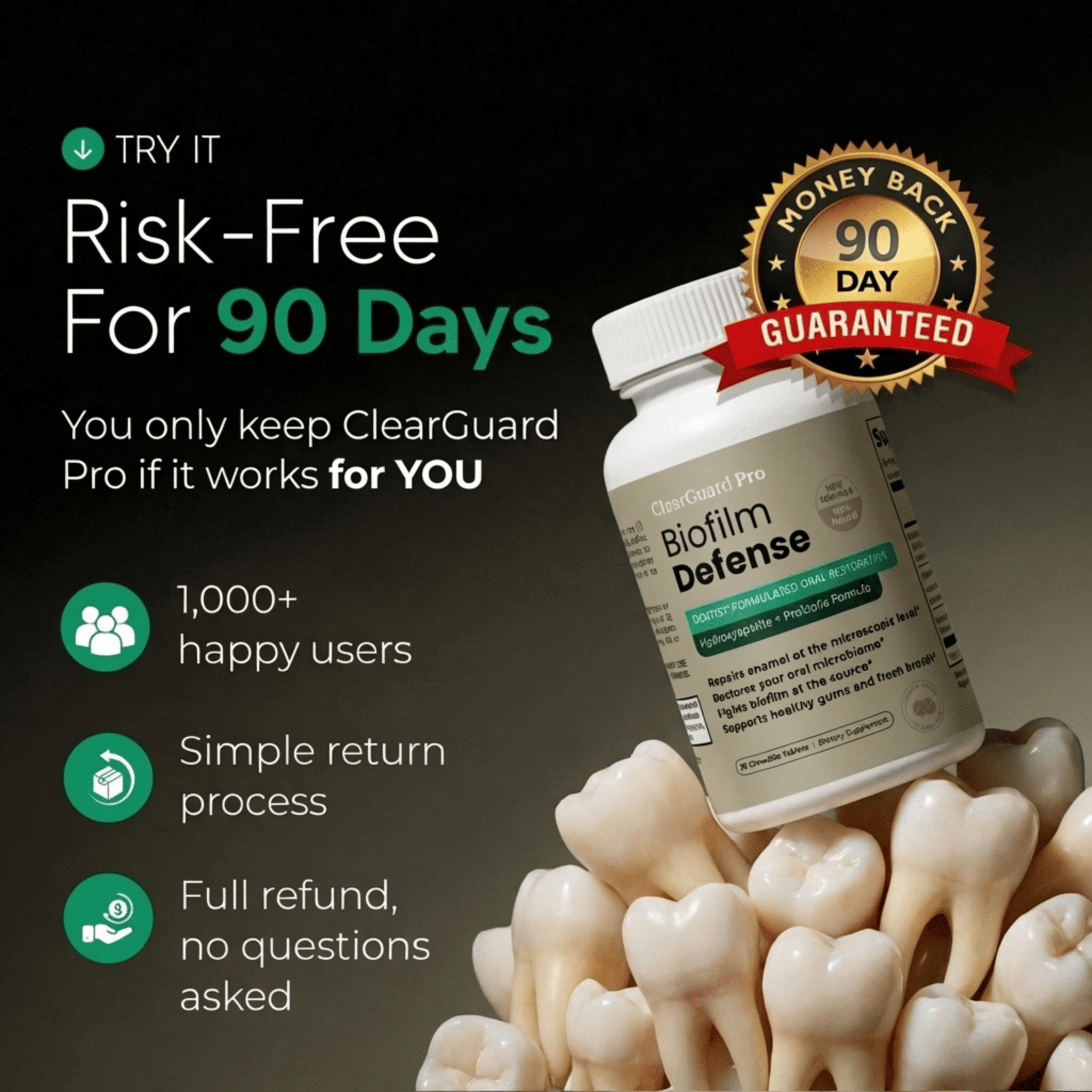 ClearGuard Pro™: Two-Step Oral Restoration Chews